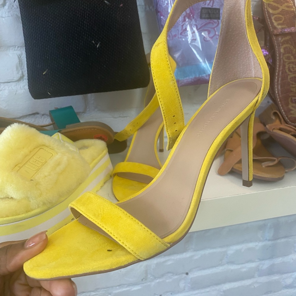Banana Republic Bright Yellow Heels